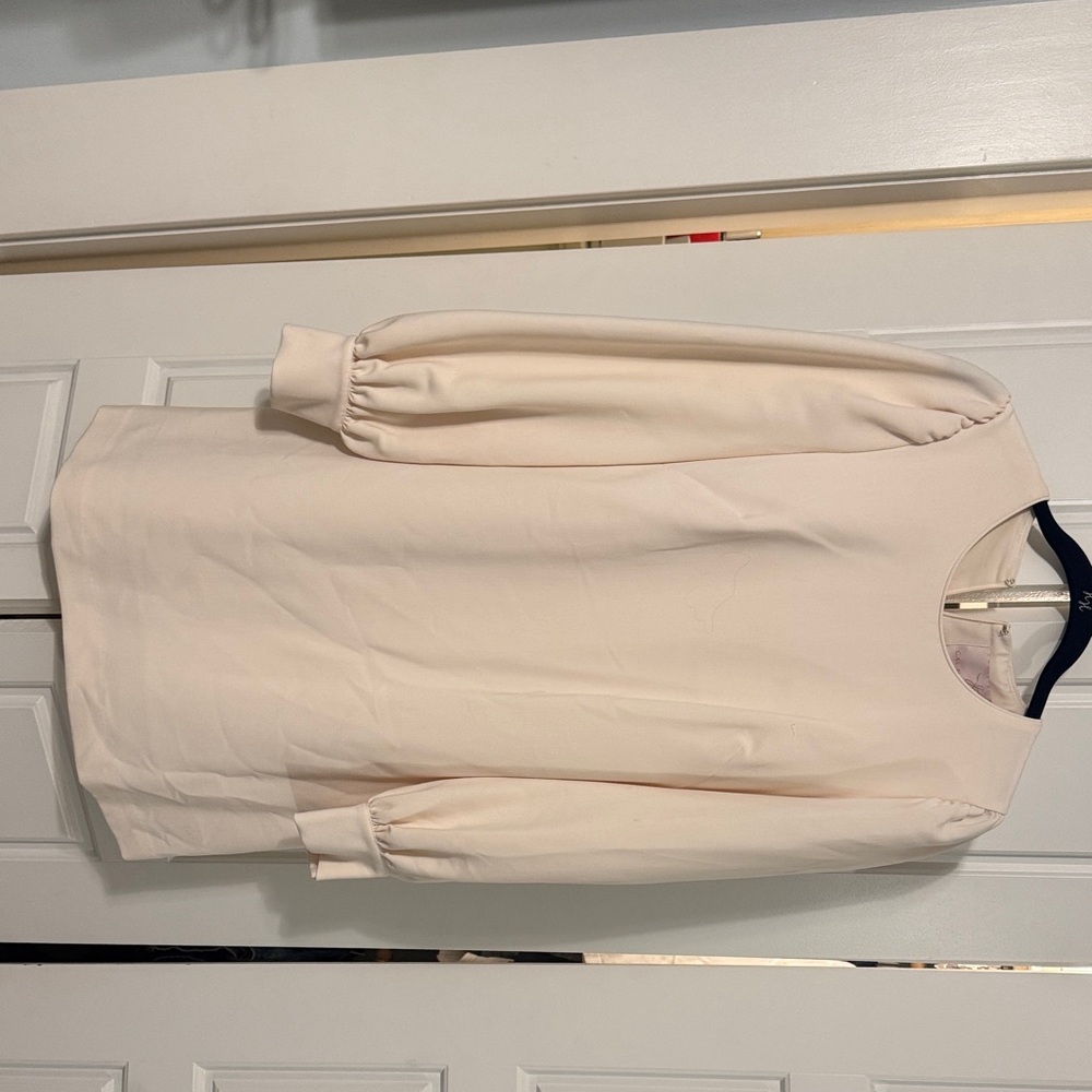 Gal Meets Glam ivory puff sleeve dress size 2 NWT